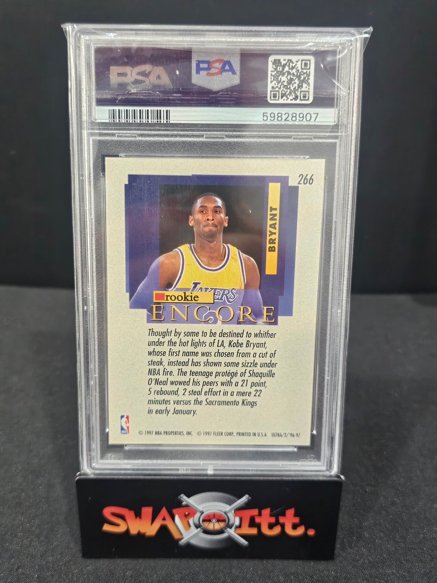 1996 fleer ultra KOBE BRYANT psa 8