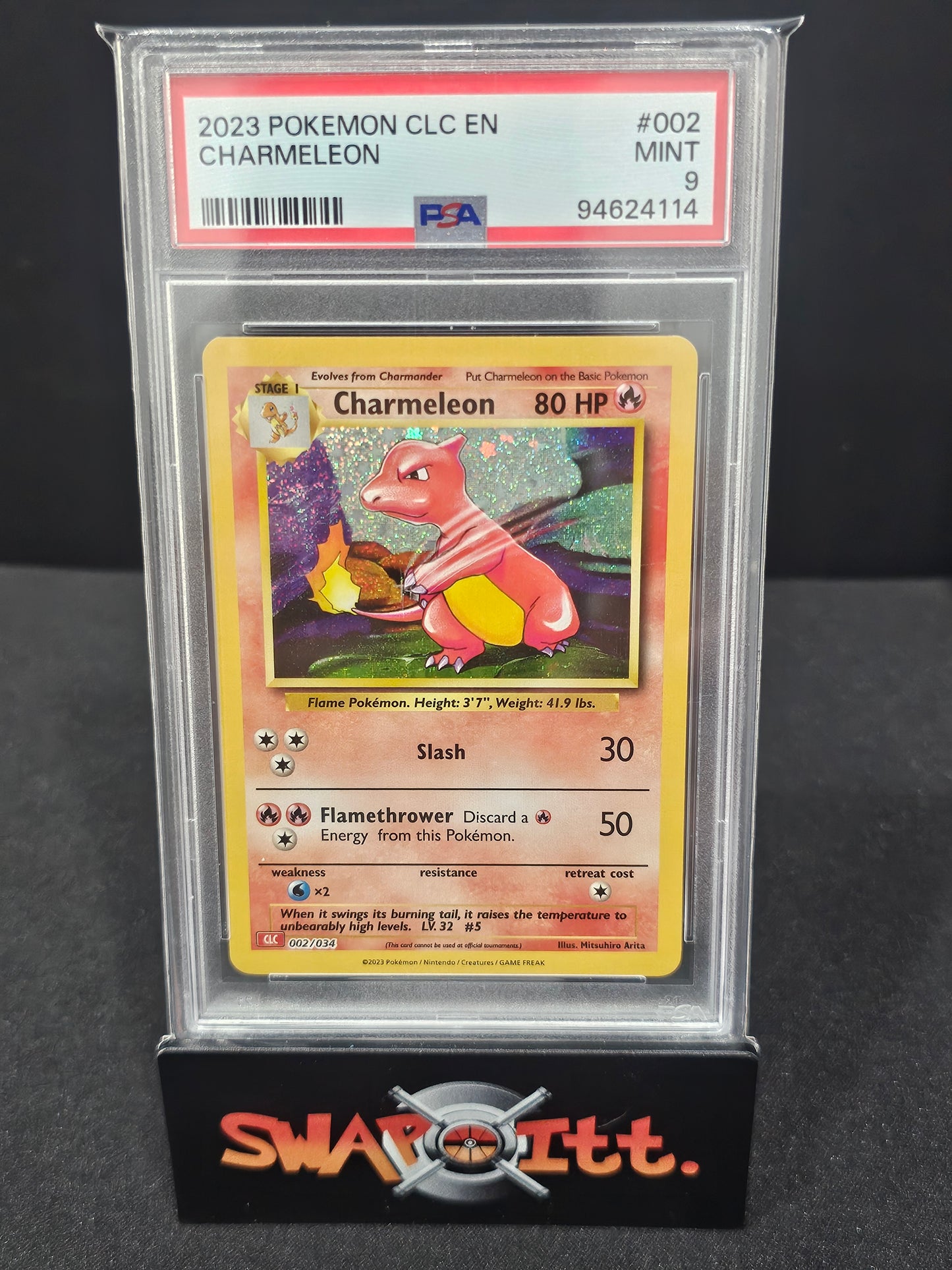 2023 pokemon clc en CHARMELEON psa 9