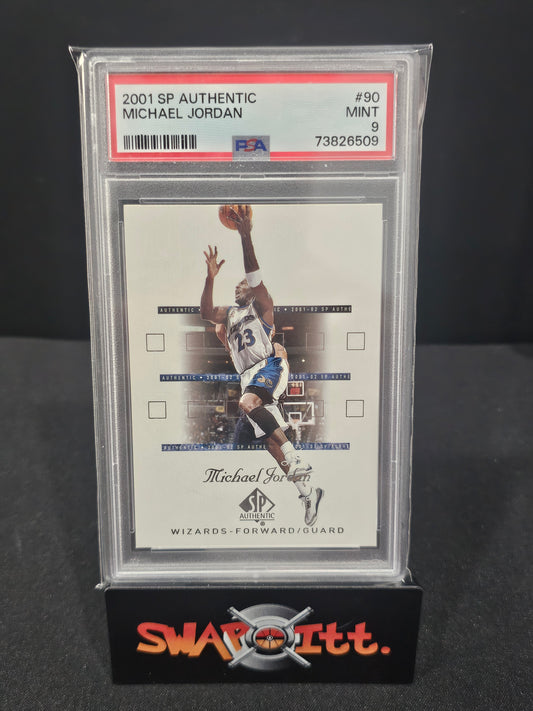 2001 upper deck sp authentic MICHAEL JORDAN psa 9