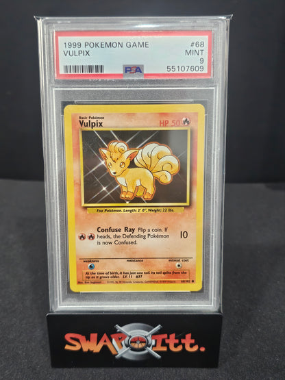 1999 pokemon game VULPIX psa 9