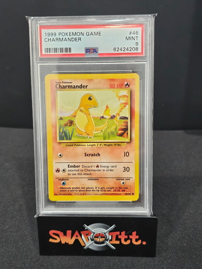 1999 pokemon game CHARMANDER psa 9