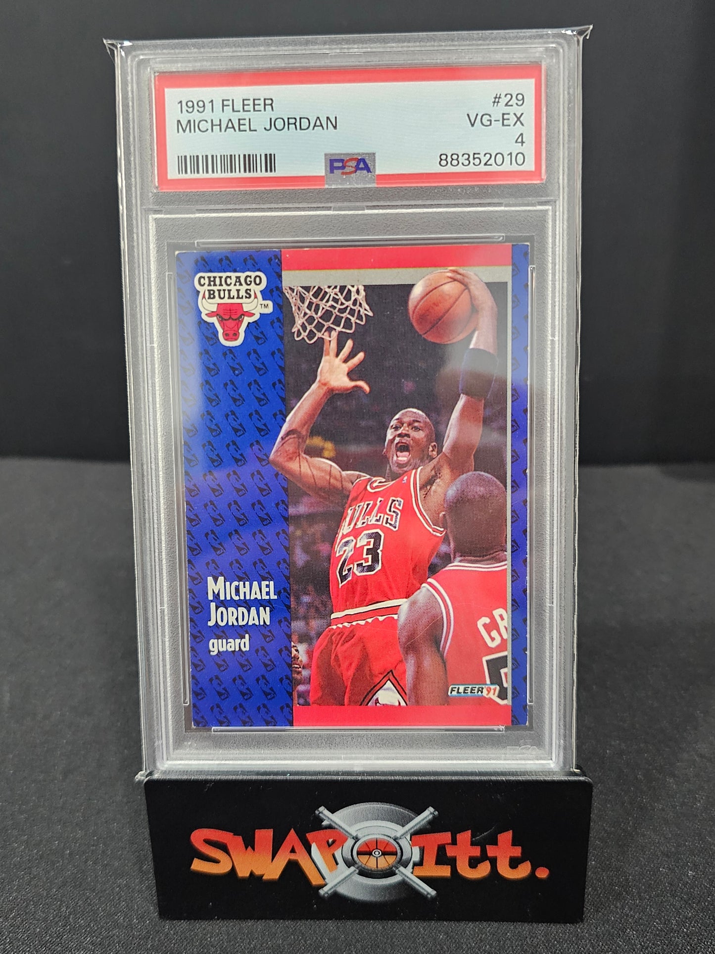 1991 fleer MICHAEL JORDAN psa 4