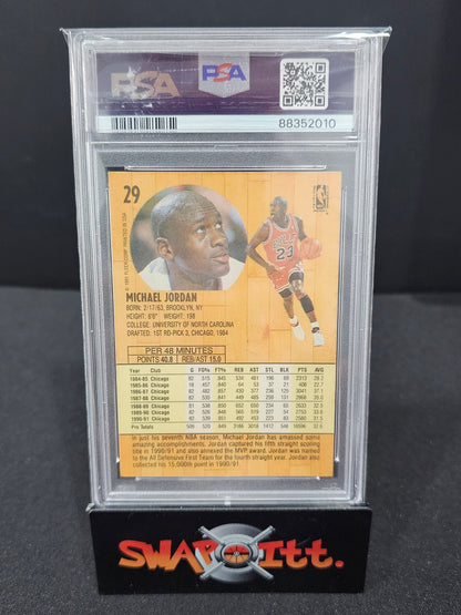 1991 fleer MICHAEL JORDAN psa 4