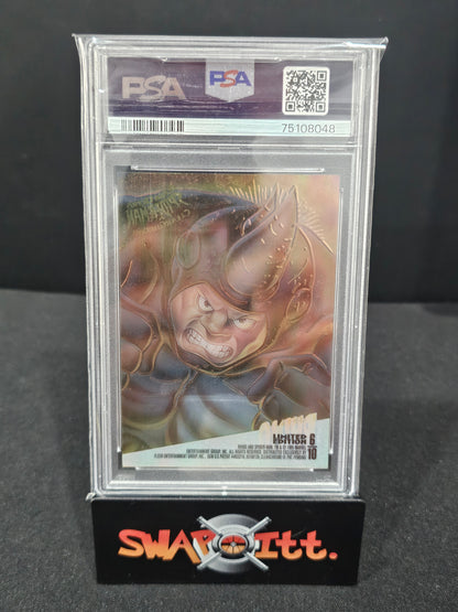 1995 fleer ultra spider man RHINO clearchrome psa 9