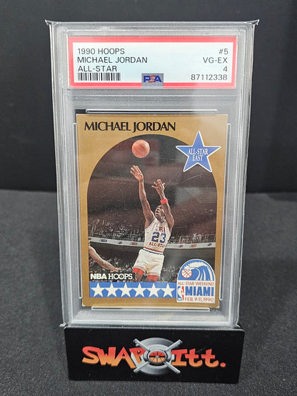 1990 hoops MICHAEL JORDAN psa 4