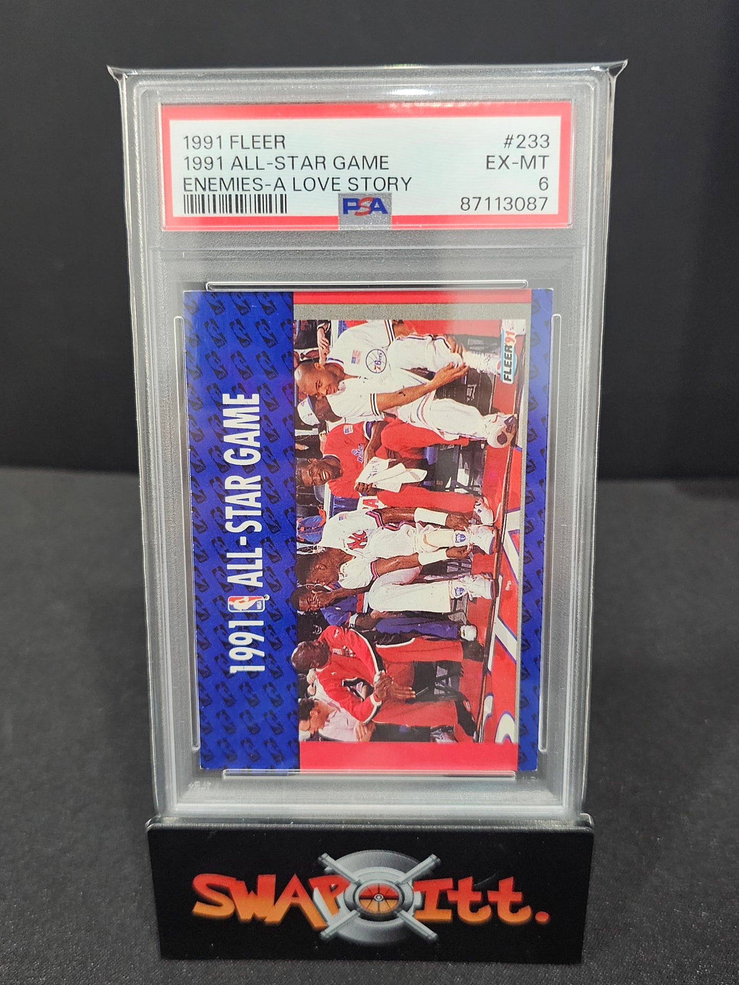 1991 fleer all star game JORDAN psa 6