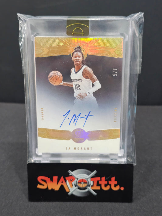 2021-22 panini eminence JA MORANT auto 1/5