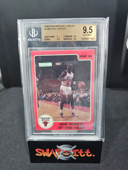 1986 star MICHAEL JORDAN bgs 9.5