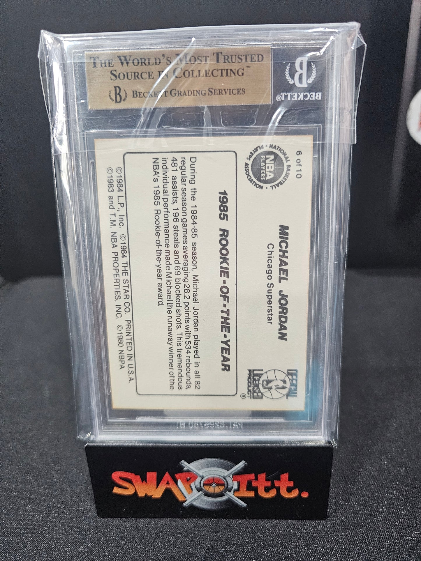 1986 star MICHAEL JORDAN bgs 9.5