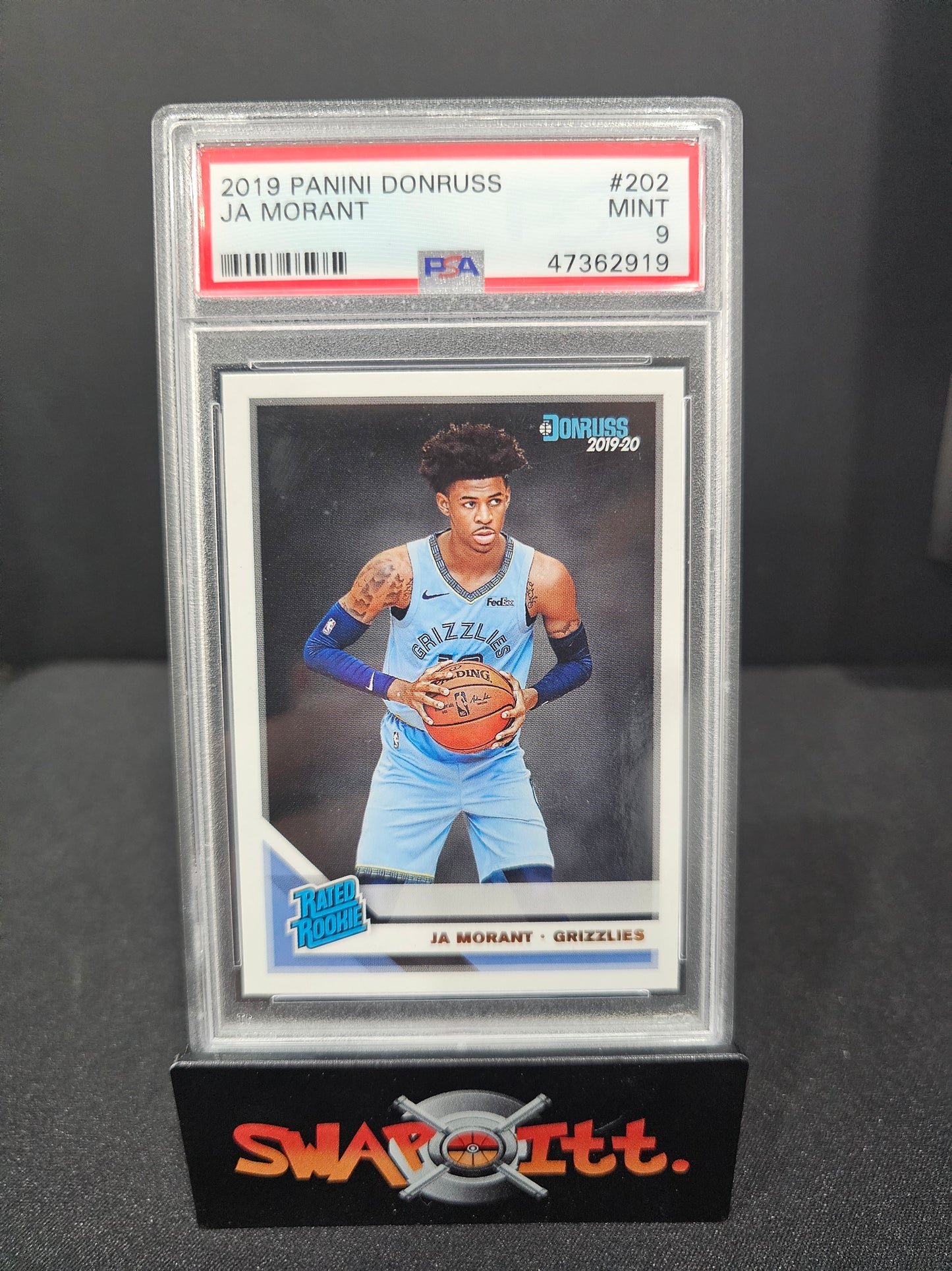 2019 panini donruss JA MORANT psa 9