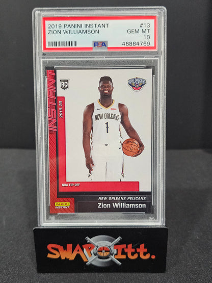 2019 panini instant ZION WILLIAMSON psa 10