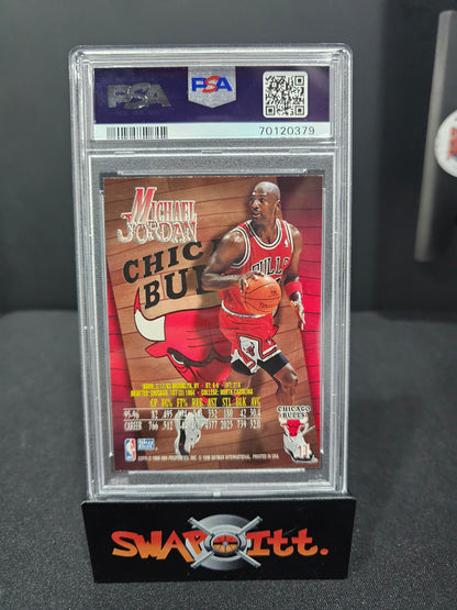 1996 skybox z-force MICHAEL JORDAN psa 8