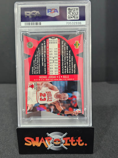 1997 spx die cut MICHAEL JORDAN psa 8