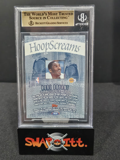 1997-98 stadium club hoop screams KOBE BRYANT bgs 9.5