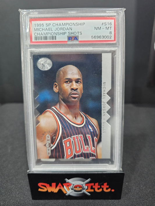 1995 sp championship shots MICHAEL JORDAN psa 8