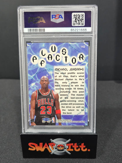 1998 fleer tradition MICHAEL JORDAN psa 8