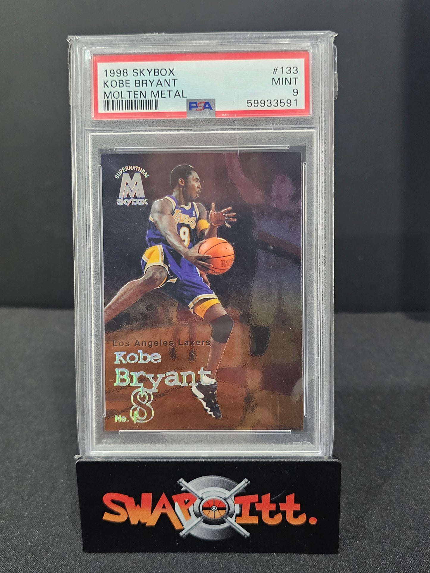 1998 skybox molten metal KOBE BRYANT psa 9