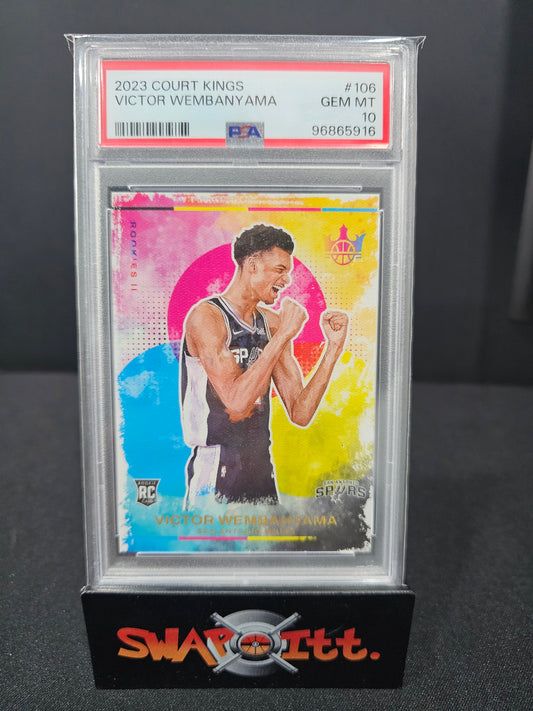 2023 court kings VICTOR WEMBANYAMA ama psa 10