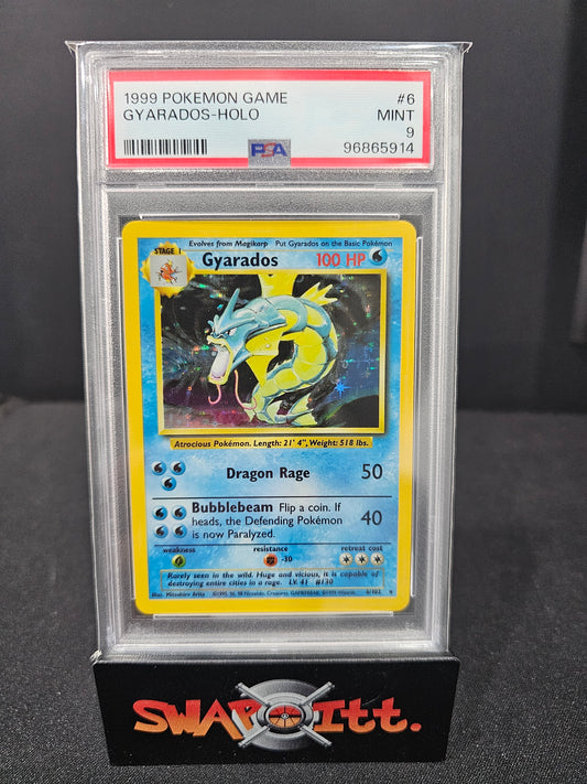 1999 pokemon game GYARADOS-HOLO psa 9