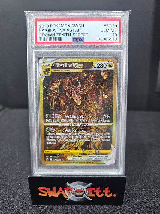 2023 pokemon swsh FA GIRATINA VSTAR crown zenith-secret psa 10