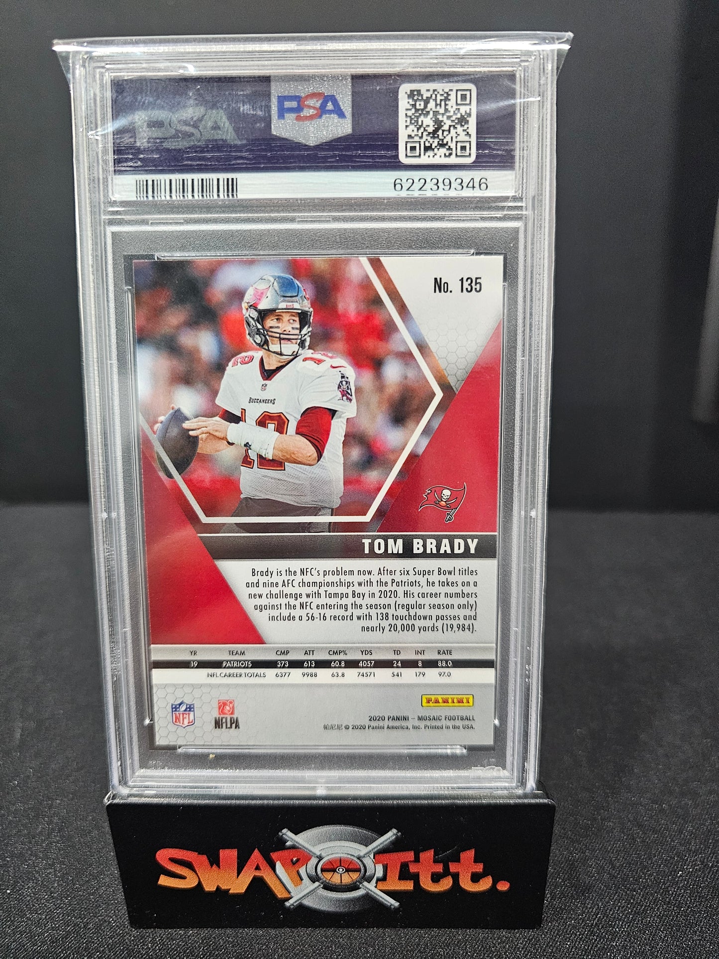 2020 panini mosaic TOM BRADY psa 9