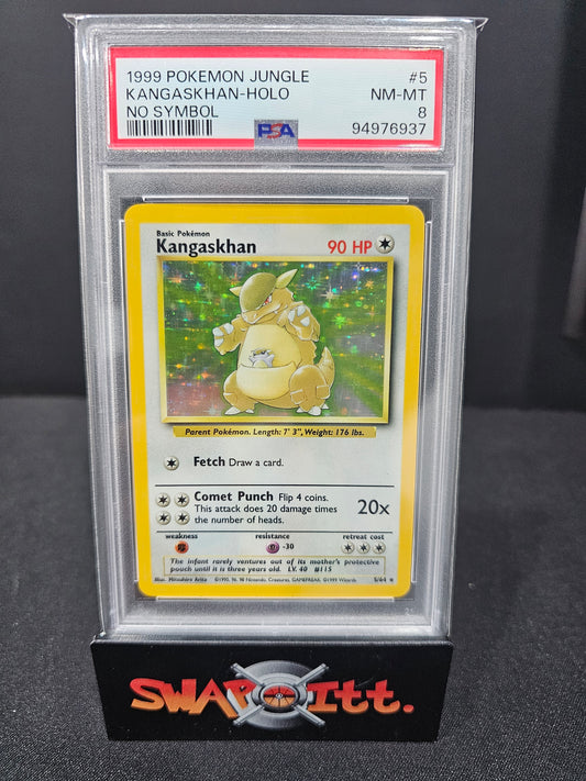 1999 pokemon jungle KANGASKHAN-HOLO no symbol psa 8