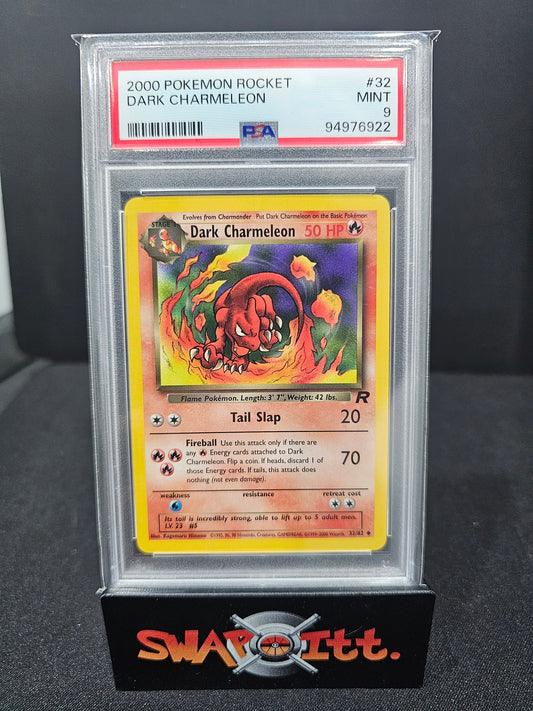 2000 pokemon rocket DARK CHARMELEON psa 9