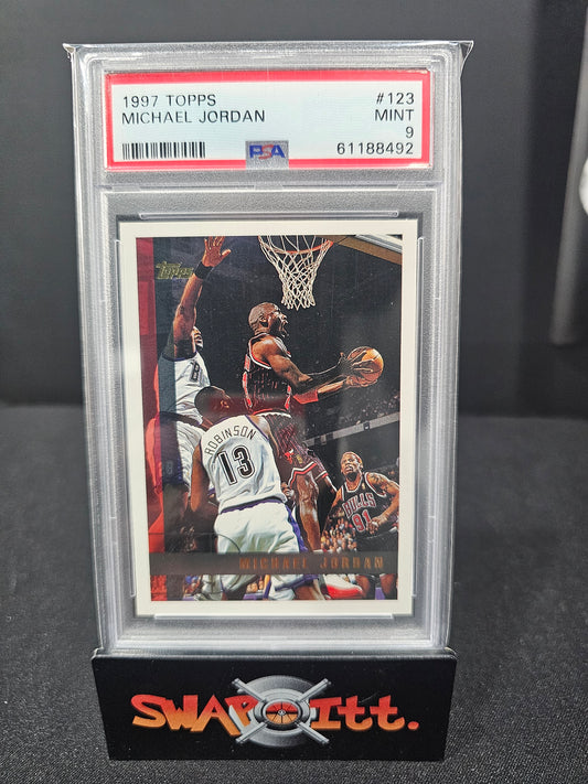 1997 topps MICHAEL JORDAN psa 9