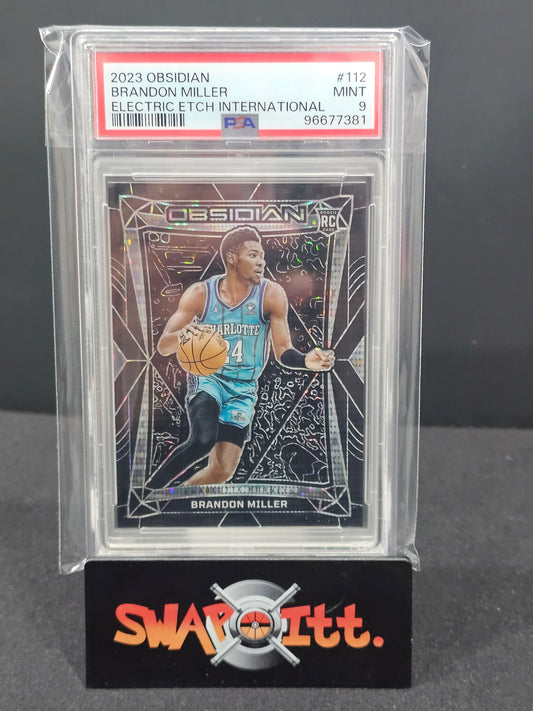 2023 obsidian BRANDON MILLER electric etch international psa 9