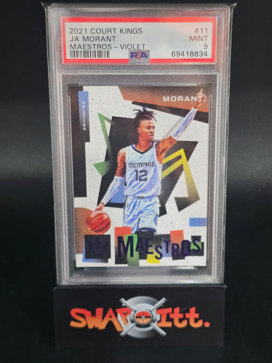 2021 court kings maestros violet JA MORANT 01/49 psa 9