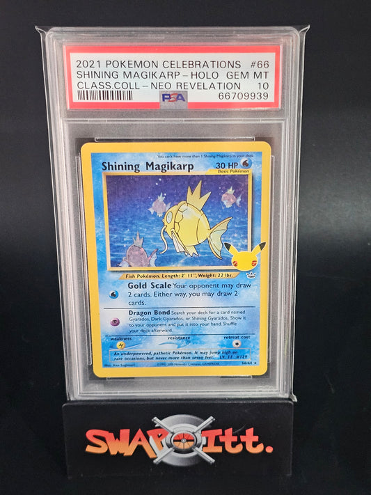 2021 pokemon celebrations SHINING MAGIKARP-HOLO class coll-neo revelation psa 10