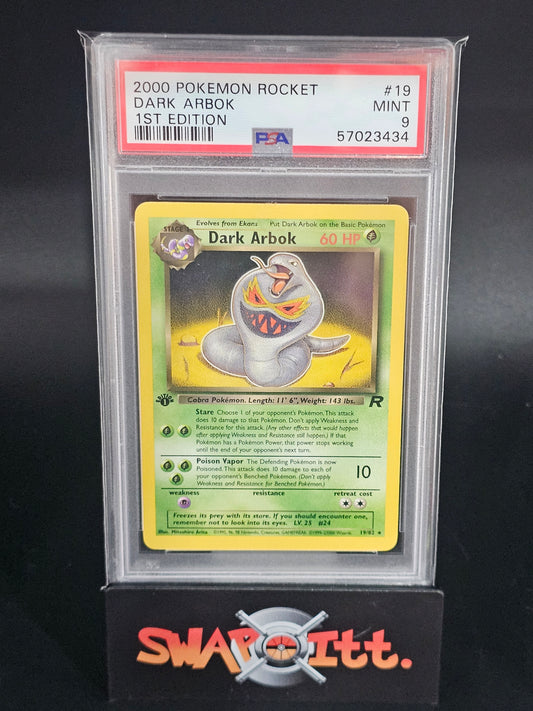 2000 pokemon rocket DARK ARBOK 1st edition psa 9