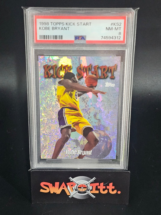 1998 topps kickstart KOBE BRYANT psa 8