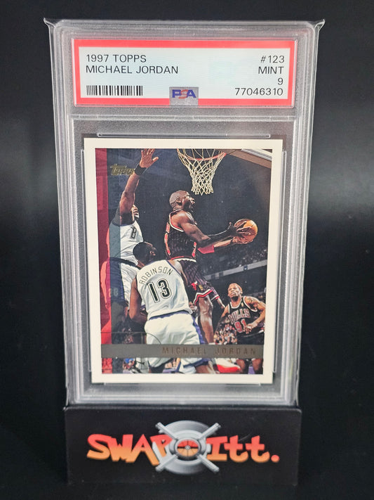 1997 topps MICHAEL JORDAN psa 9