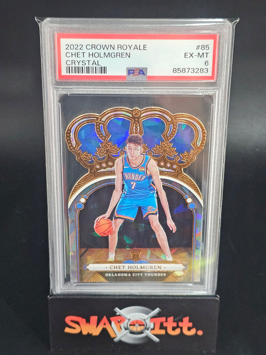 2022 crown royale CHET HOLMGREN crystal psa 6