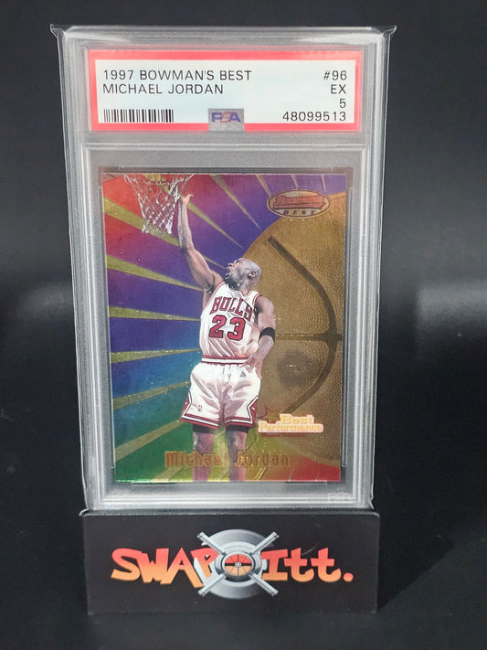 1997 bowmans best MICHAEL JORDAN psa 5