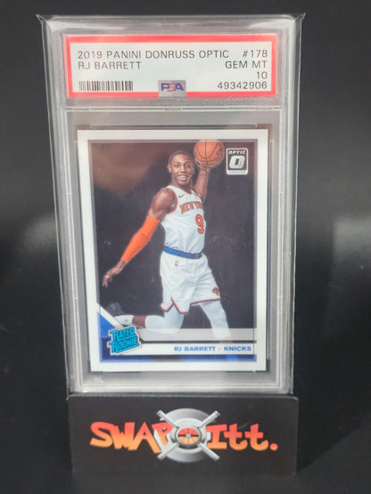 2019 panini donruss optic RJ BARRETT psa 10