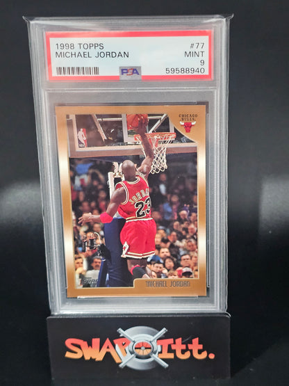 1998 topps MICHAEL JORDAN psa 9