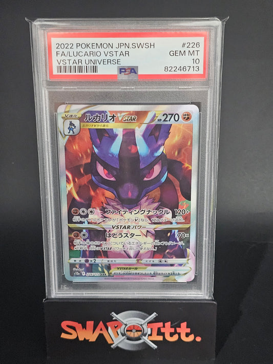 2022 pokemon jpn.swsh FA/LUCARIO VSTAR vstar universe psa 10