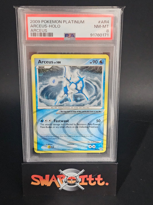 2023 pokemon platinum ARCEUS-HOLO arceus psa 8