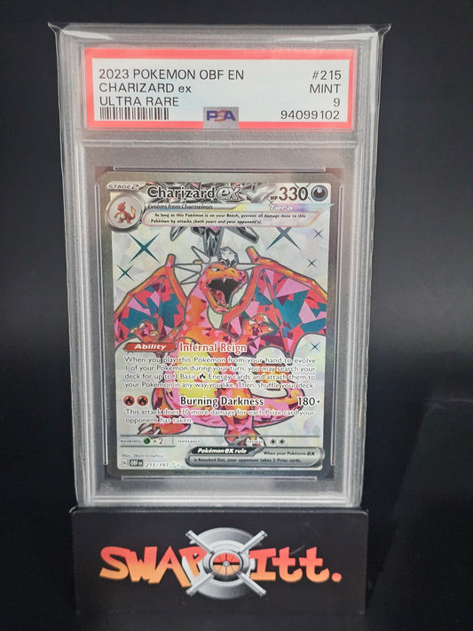 2023 pokemon obf en CHARIZARDex ultra rare psa 9