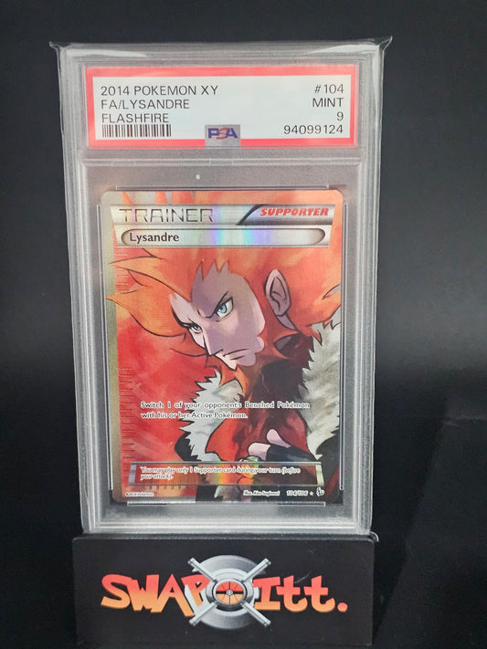 2014 pokemon xy FA/LYSANDRE flashfire psa 9