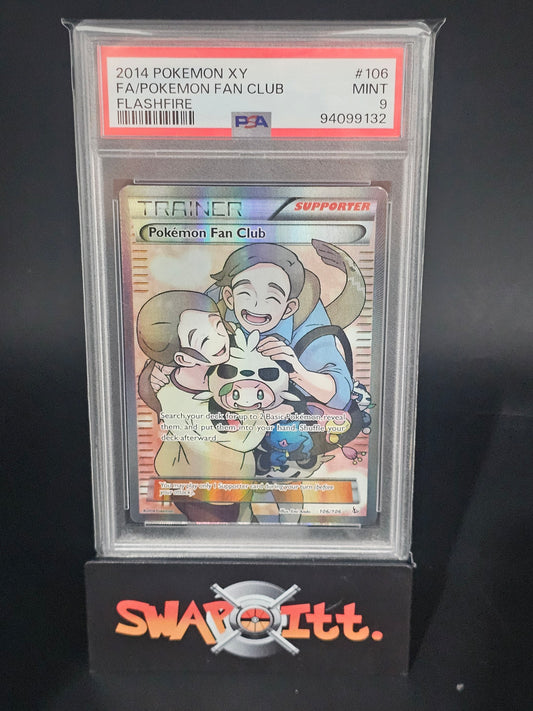 2014 pokemon xy FA/POKEMON FAN CLUB flashfire psa 9