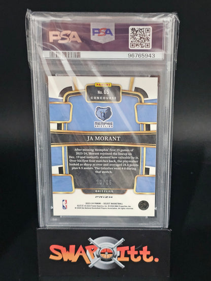 2023 select JA MORANT tie-dye prizm 20/25 psa 10