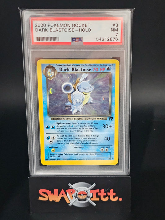 2000 pokemon rocket DARK-BLASTOISE-HOLO psa 7