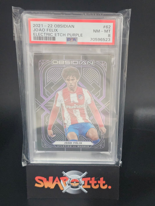 2021-22 obsidian JOAO FELIX electric etch purple 18/30 psa 8