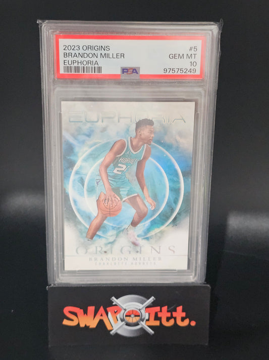 2023 origins BRANDON MILLER euphoria psa 10