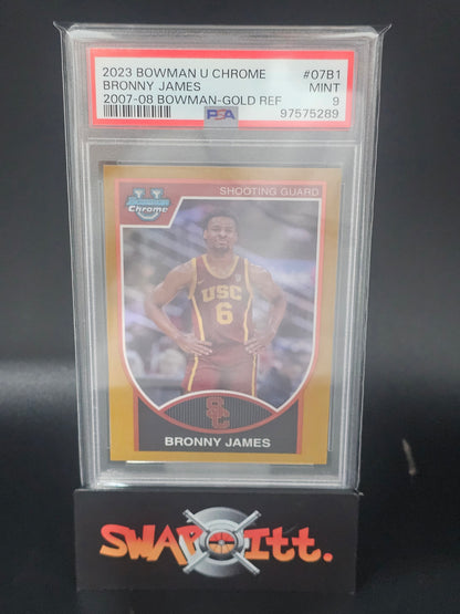 2023 bowman u chrome BRONNY JAMES psa 9