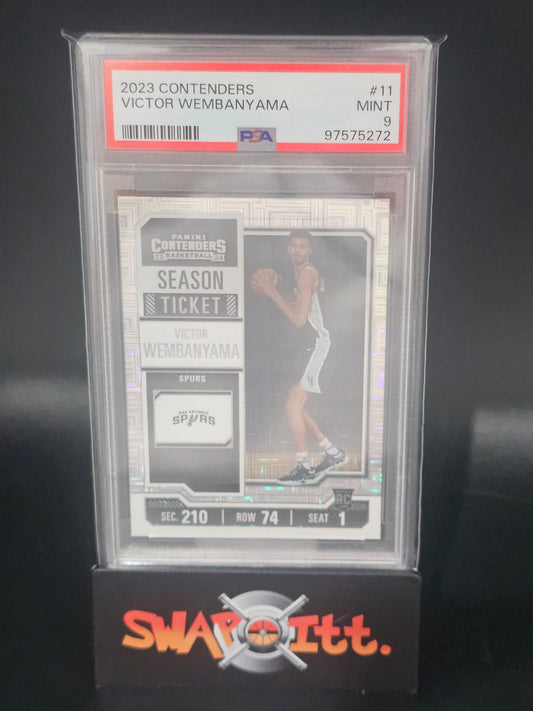 2023 contenders VICTOR WEMBANYAMA psa 9