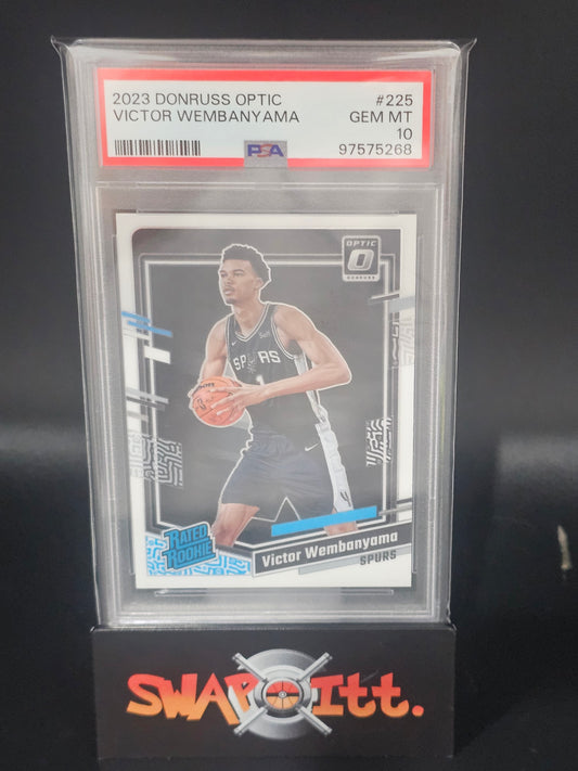 2023 donruss optic VICTOR WEMBANYAMA psa 10